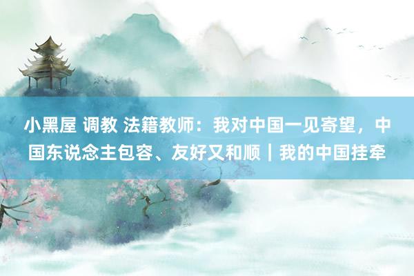 小黑屋 调教 法籍教师：我对中国一见寄望，中国东说念主包容、友好又和顺｜我的中国挂牵
