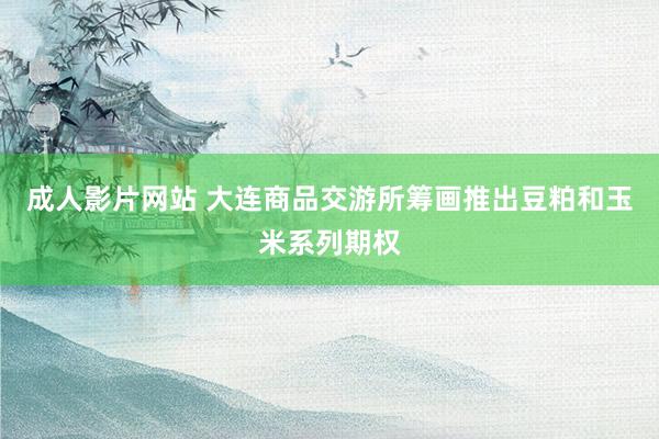 成人影片网站 大连商品交游所筹画推出豆粕和玉米系列期权