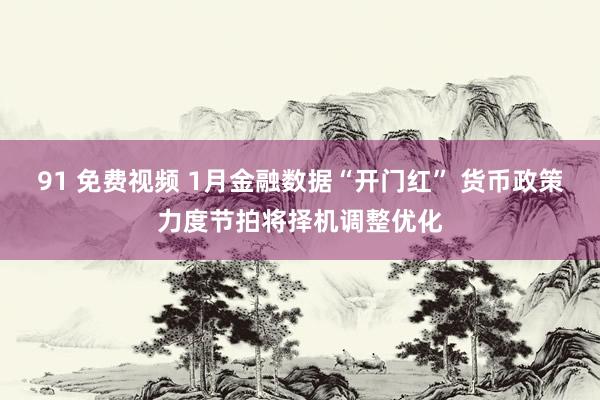 91 免费视频 1月金融数据“开门红” 货币政策力度节拍将择机调整优化
