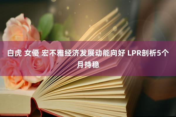 白虎 女優 宏不雅经济发展动能向好 LPR剖析5个月持稳