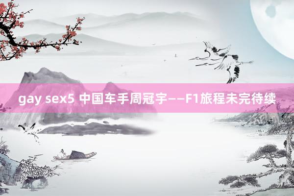 gay sex5 中国车手周冠宇——F1旅程未完待续