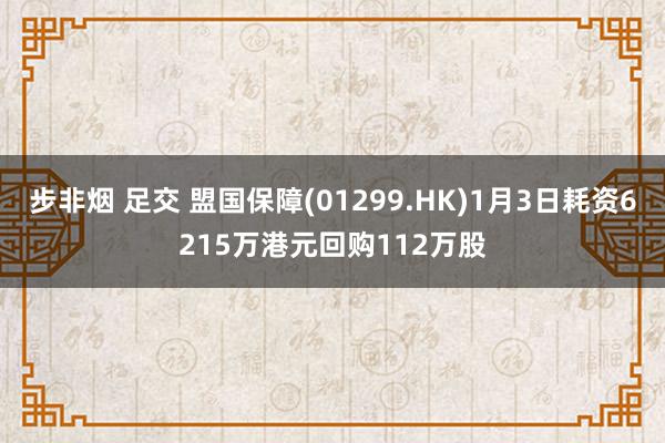 步非烟 足交 盟国保障(01299.HK)1月3日耗资6215万港元回购112万股