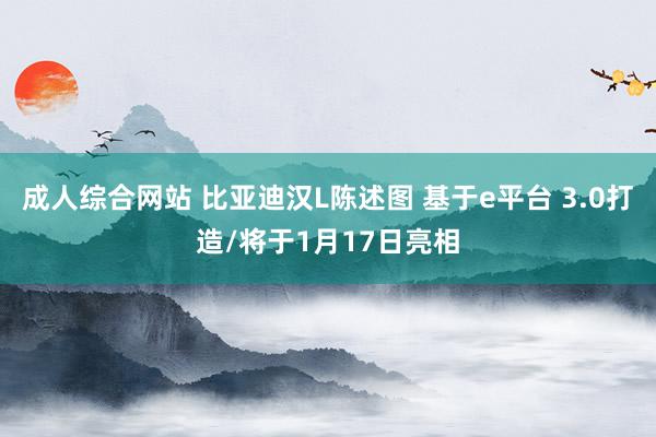 成人综合网站 比亚迪汉L陈述图 基于e平台 3.0打造/将于1月17日亮相