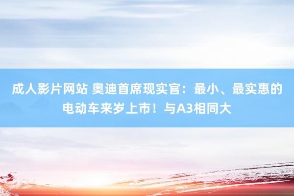 成人影片网站 奥迪首席现实官：最小、最实惠的电动车来岁上市！与A3相同大