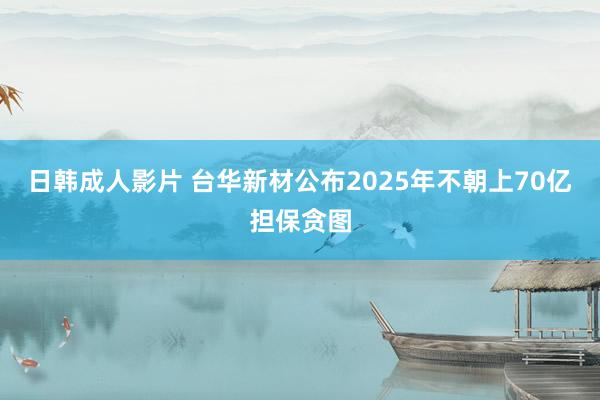 日韩成人影片 台华新材公布2025年不朝上70亿担保贪图