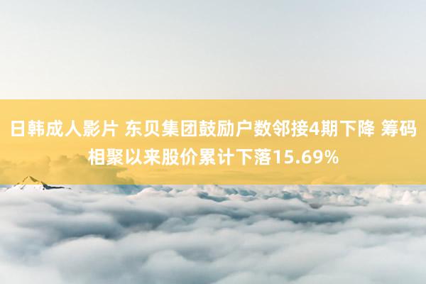 日韩成人影片 东贝集团鼓励户数邻接4期下降 筹码相聚以来股价累计下落15.69%