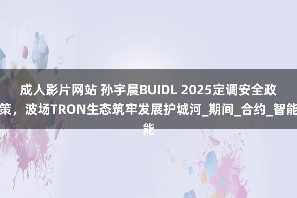 成人影片网站 孙宇晨BUIDL 2025定调安全政策，波场TRON生态筑牢发展护城河_期间_合约_智能
