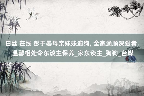 白丝 在线 彭于晏母亲妹妹遛狗， 全家通顺深爱者， 温馨相处令东谈主保养_家东谈主_狗狗_台媒